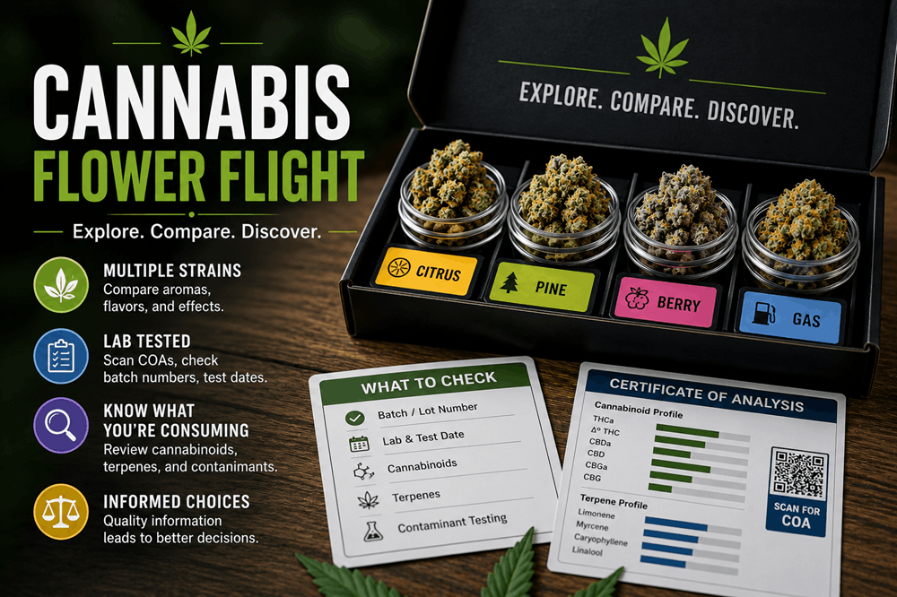 Cannabis flower flight what it is and how it works