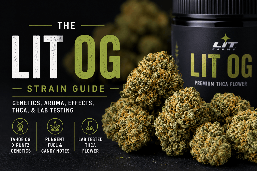 Lit og strain genetics aroma effects and thca