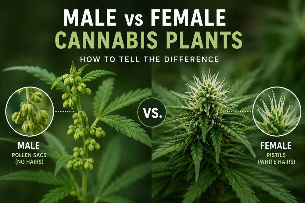 Male vs female cannabis