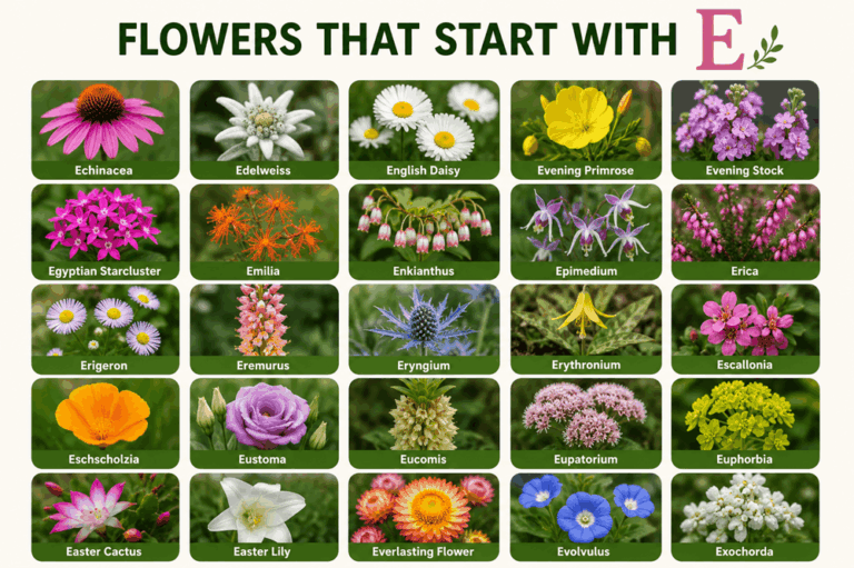 Flowers That Start With E