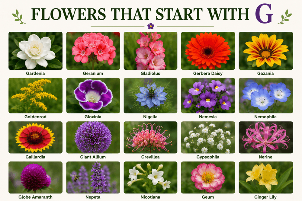 Flowers That Start With G