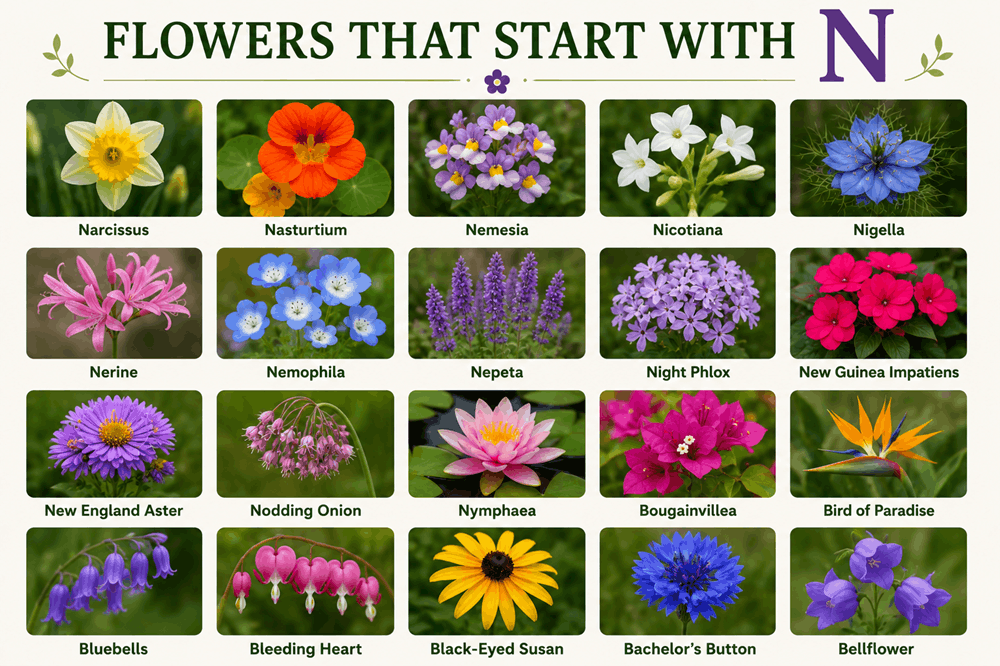 Flowers That Start With N