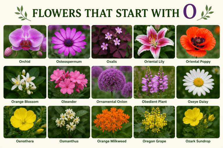 Flowers That Start With O