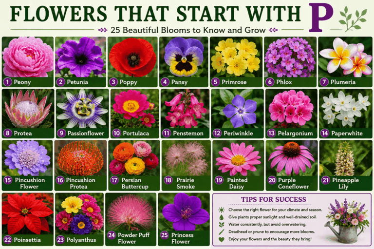 Flowers That Start With P