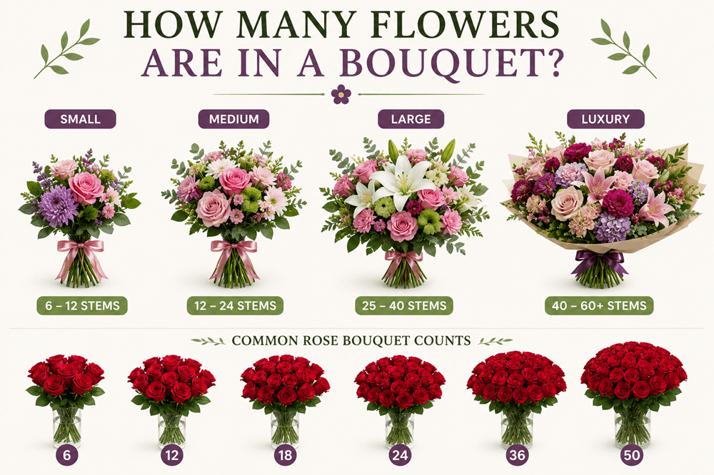 How Many Flowers Are in a Bouquet