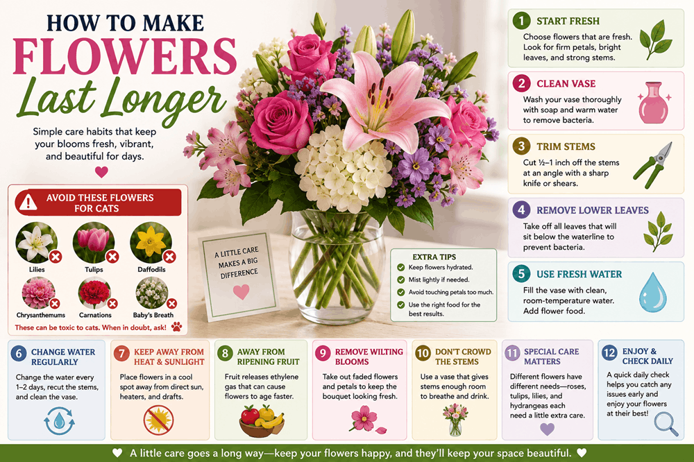 How to Make Flowers Last Longer