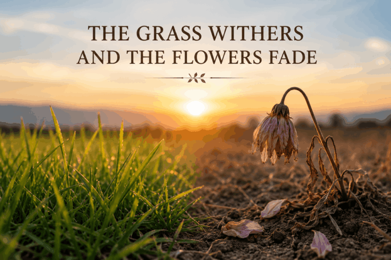 The Grass Withers and the Flowers Fade
