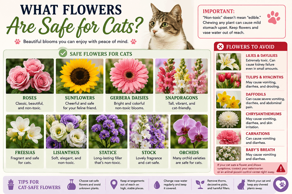 What Flowers Are Safe for Cats