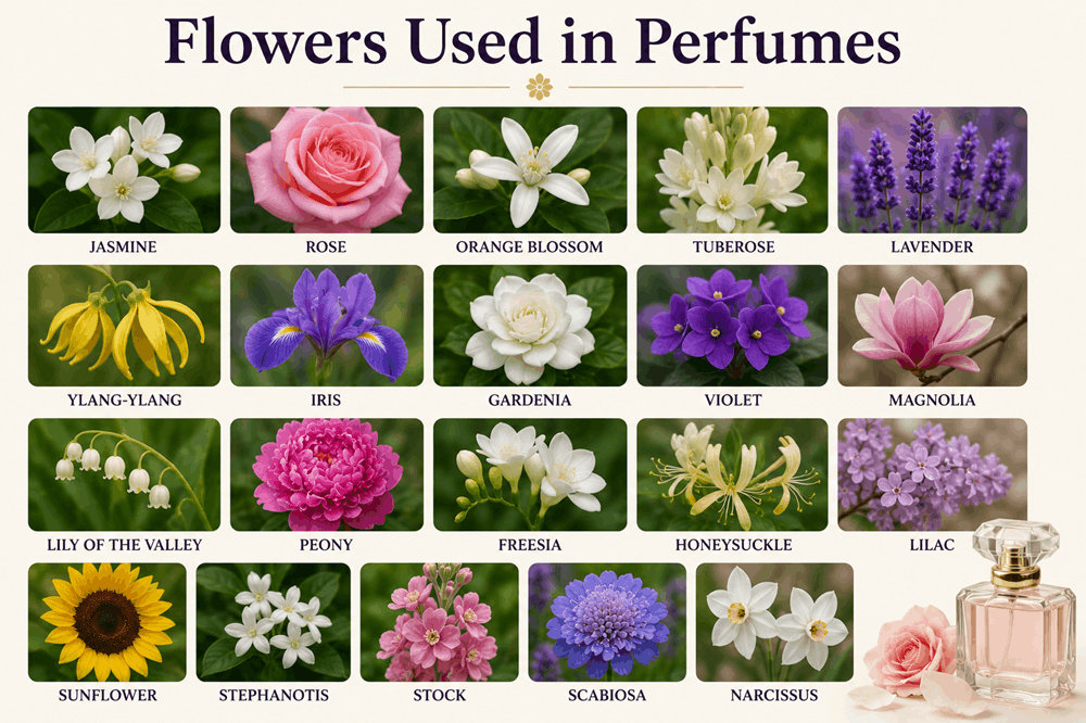 What Flowers Are Used in Perfumes
