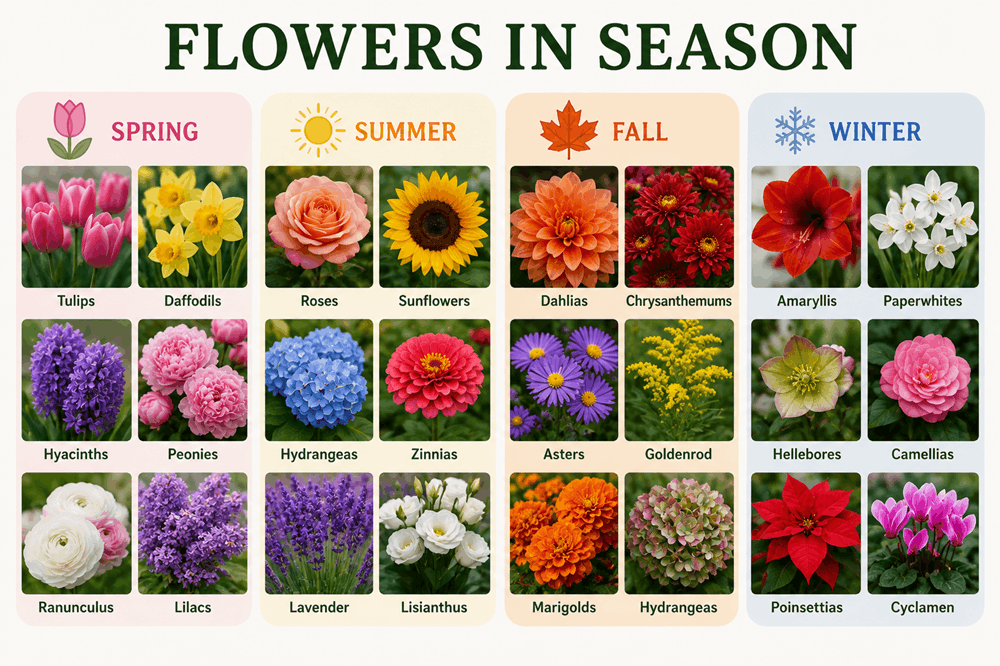 What Flowers Are in Season