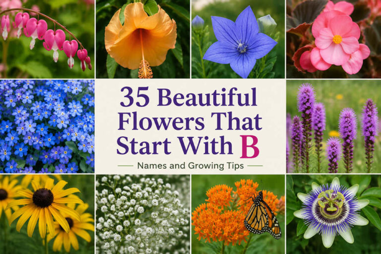 Flowers that start with b